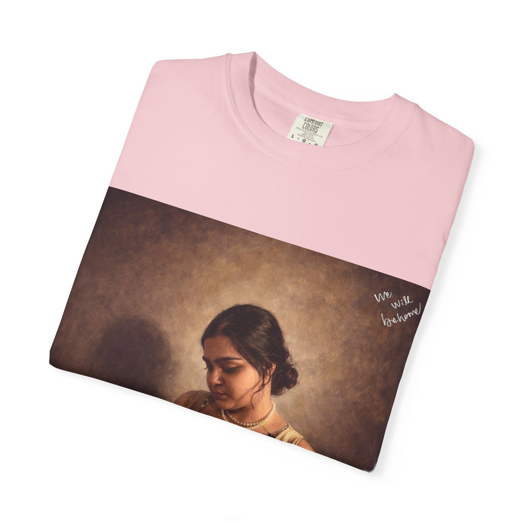 T-Shirt — Vintage Glam Portrait Tee with Signature "Love, Drashti"