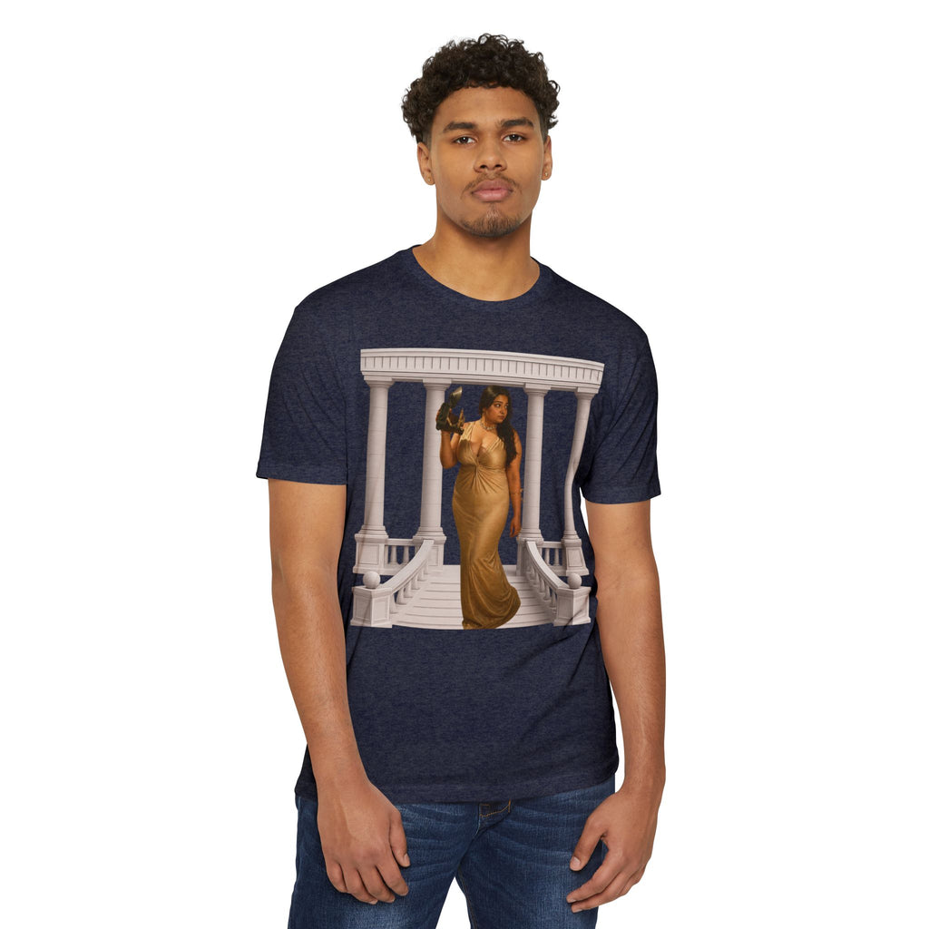 Greek Goddess Illustration T‑Shirt — "We Will Behome" Inspirational Tee