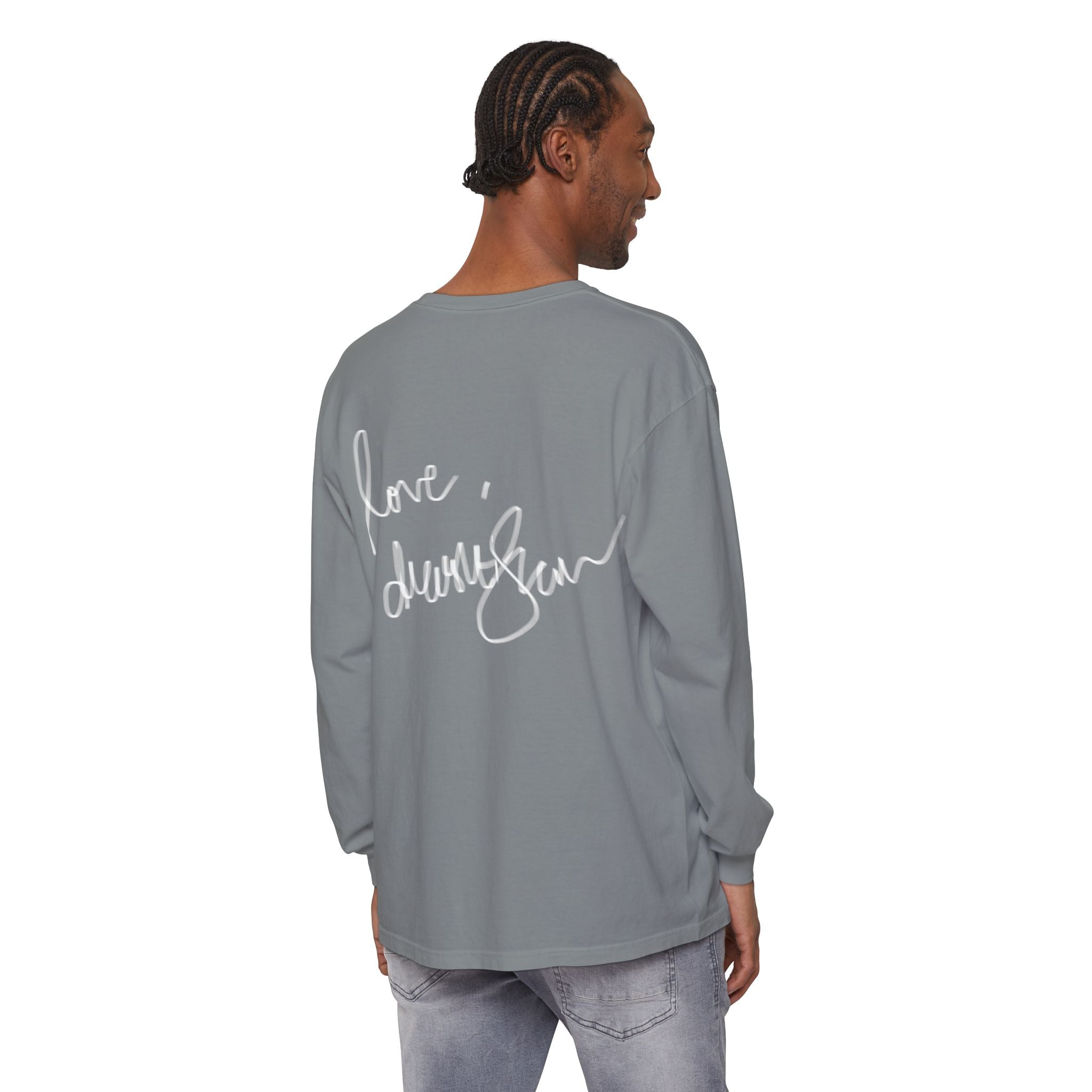 We Will Be Home Long Sleeve Tee — Floral Vintage Portrait Graphic