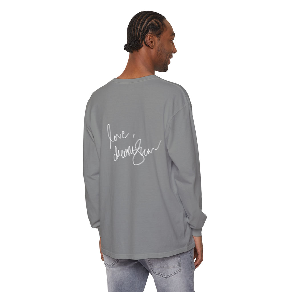 Long Sleeve T-Shirt — “Love, Dua Lipa” Shell Goddess Graphic