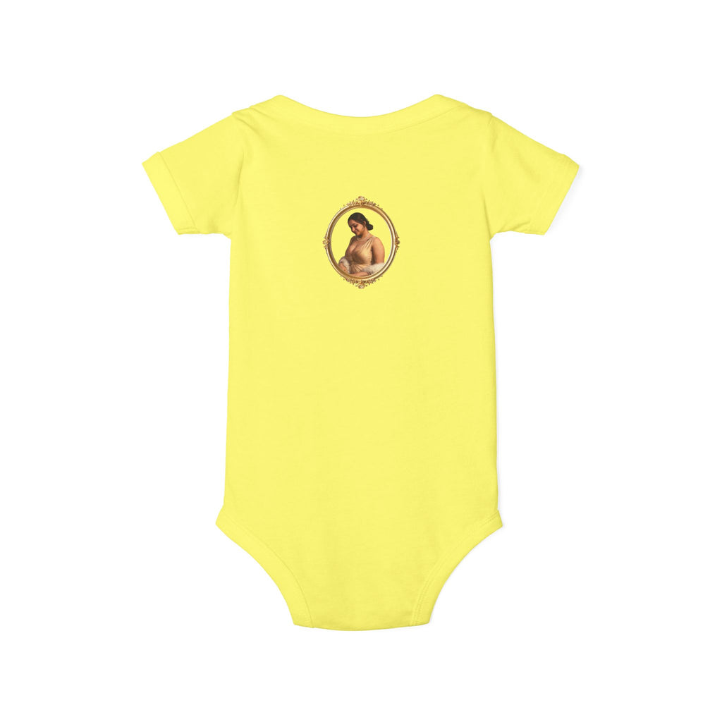Infant Onesie with Vintage Cherub Portrait – Baby Bodysuit