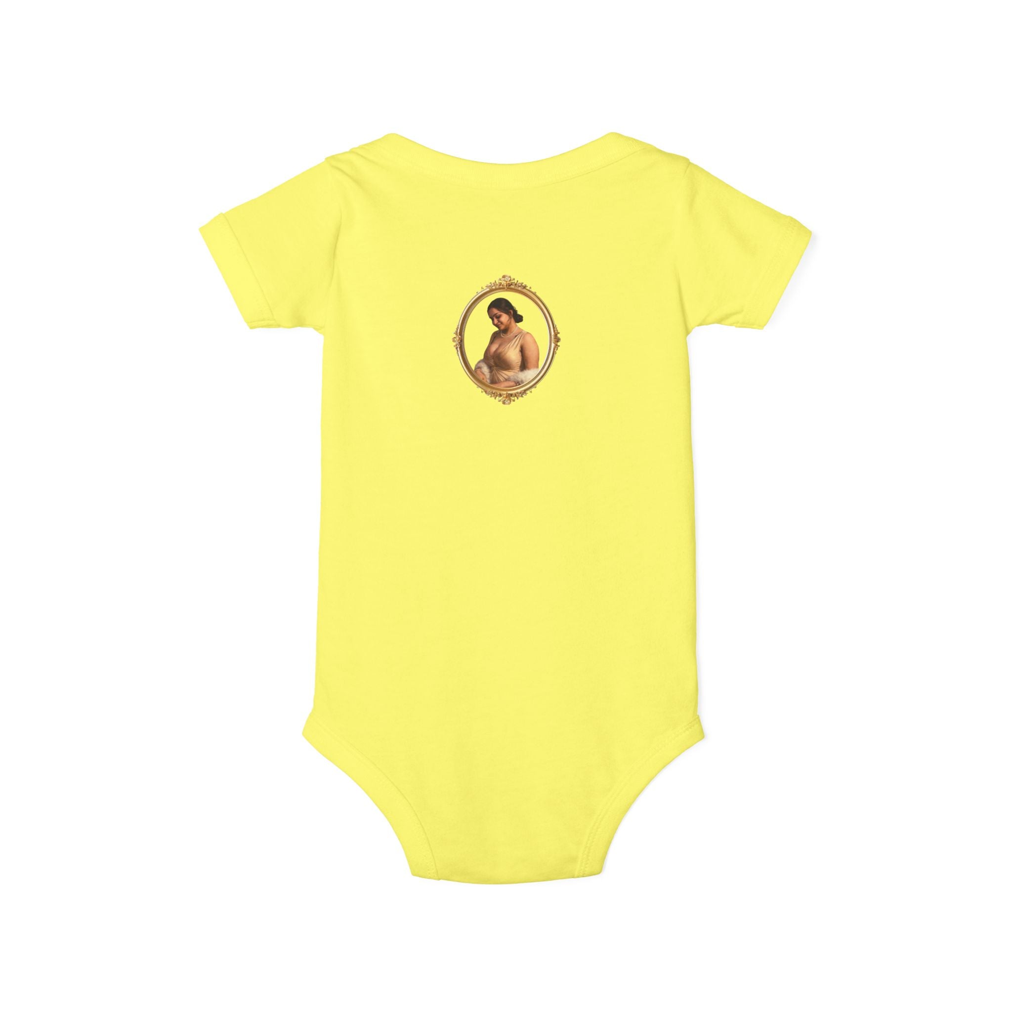 Infant Onesie with Vintage Cherub Portrait – Baby Bodysuit