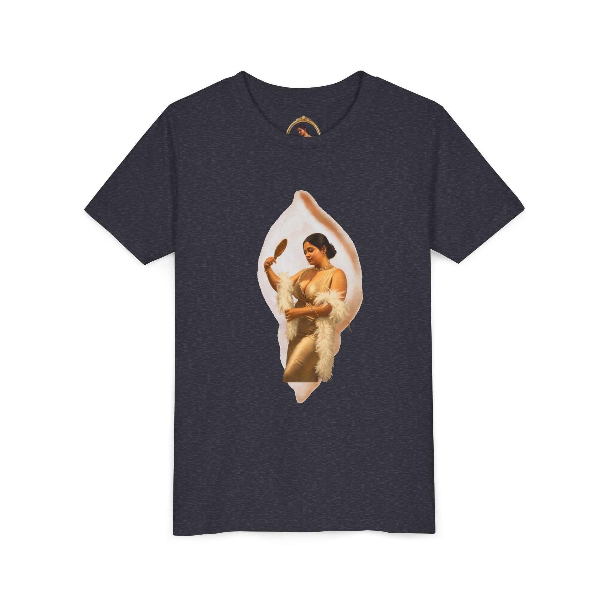 Youth Tee — Vintage Lady Mirror Graphic with “We Will Be Home” Back Text