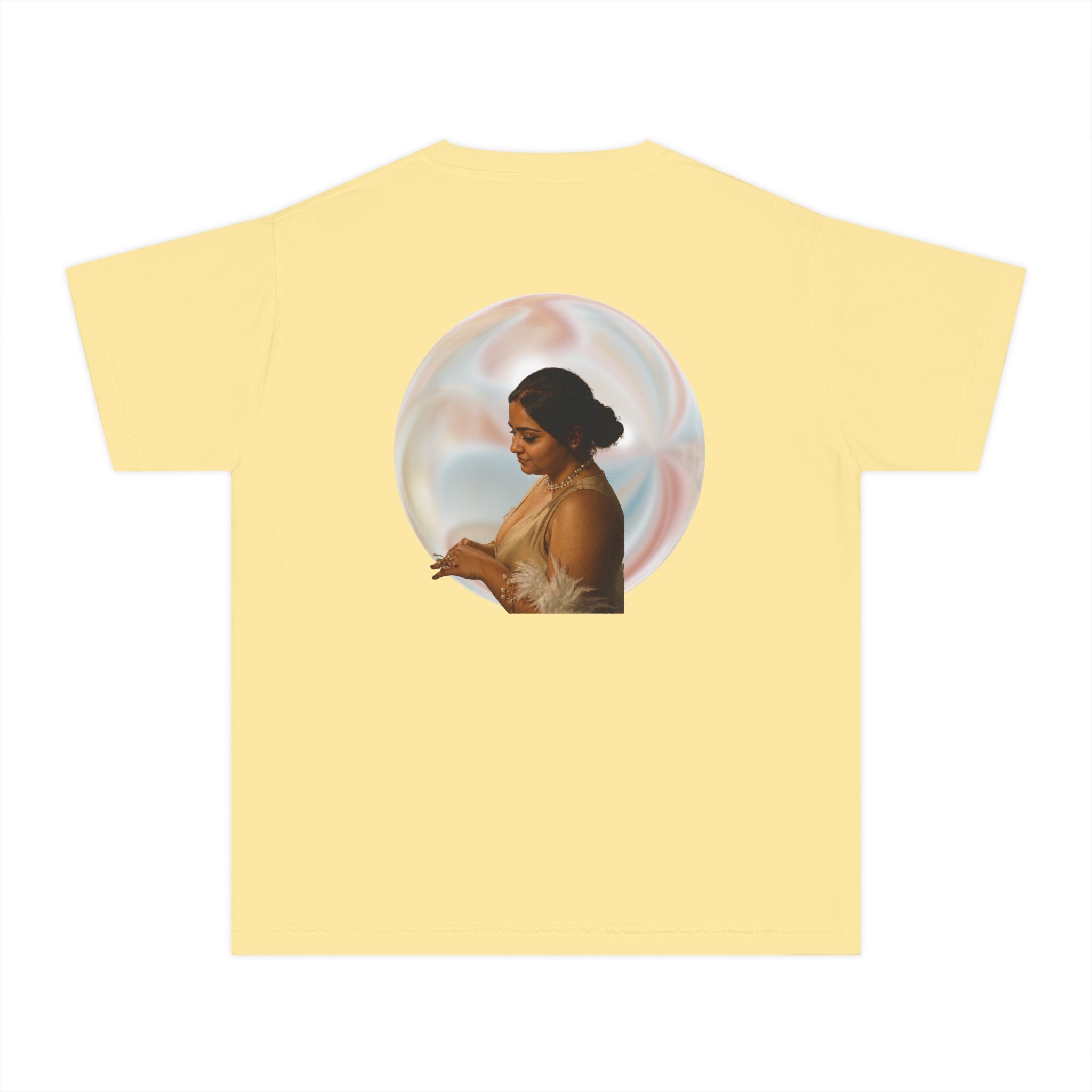 Youth Tee — Elegant Portrait Shell Graphic