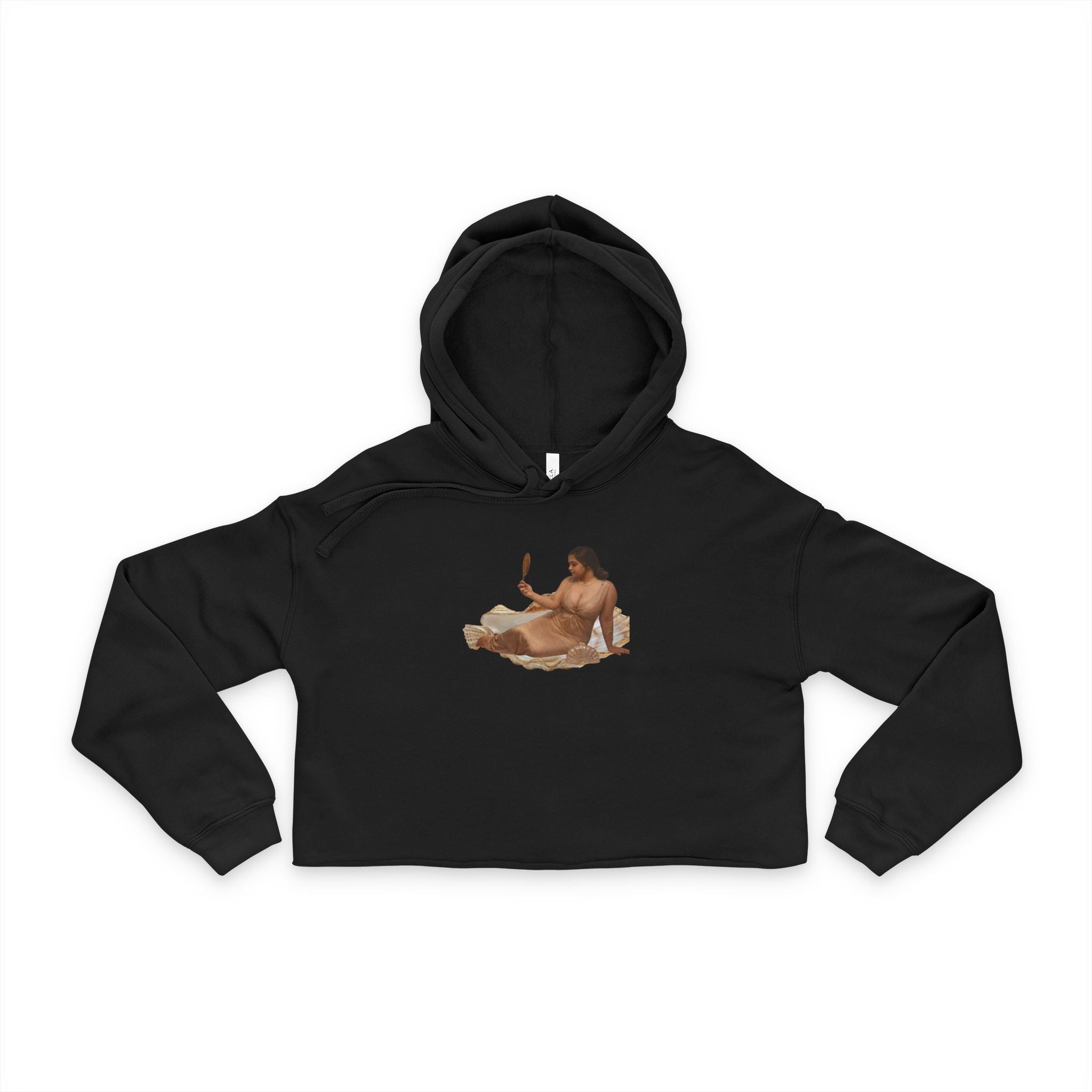 Cropped Hoodie — Vintage Venus Painting Print