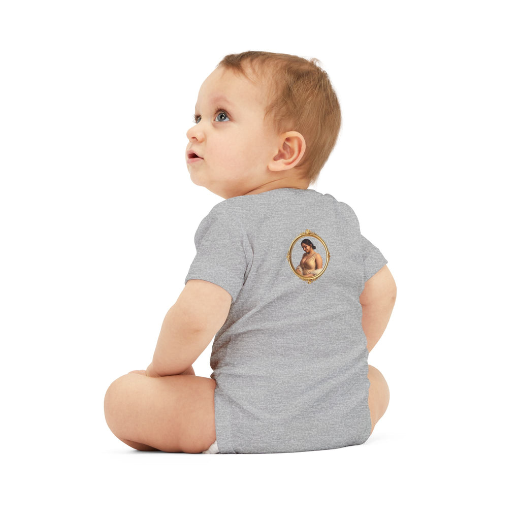 Infant Onesie with Vintage Cherub Portrait – Baby Bodysuit