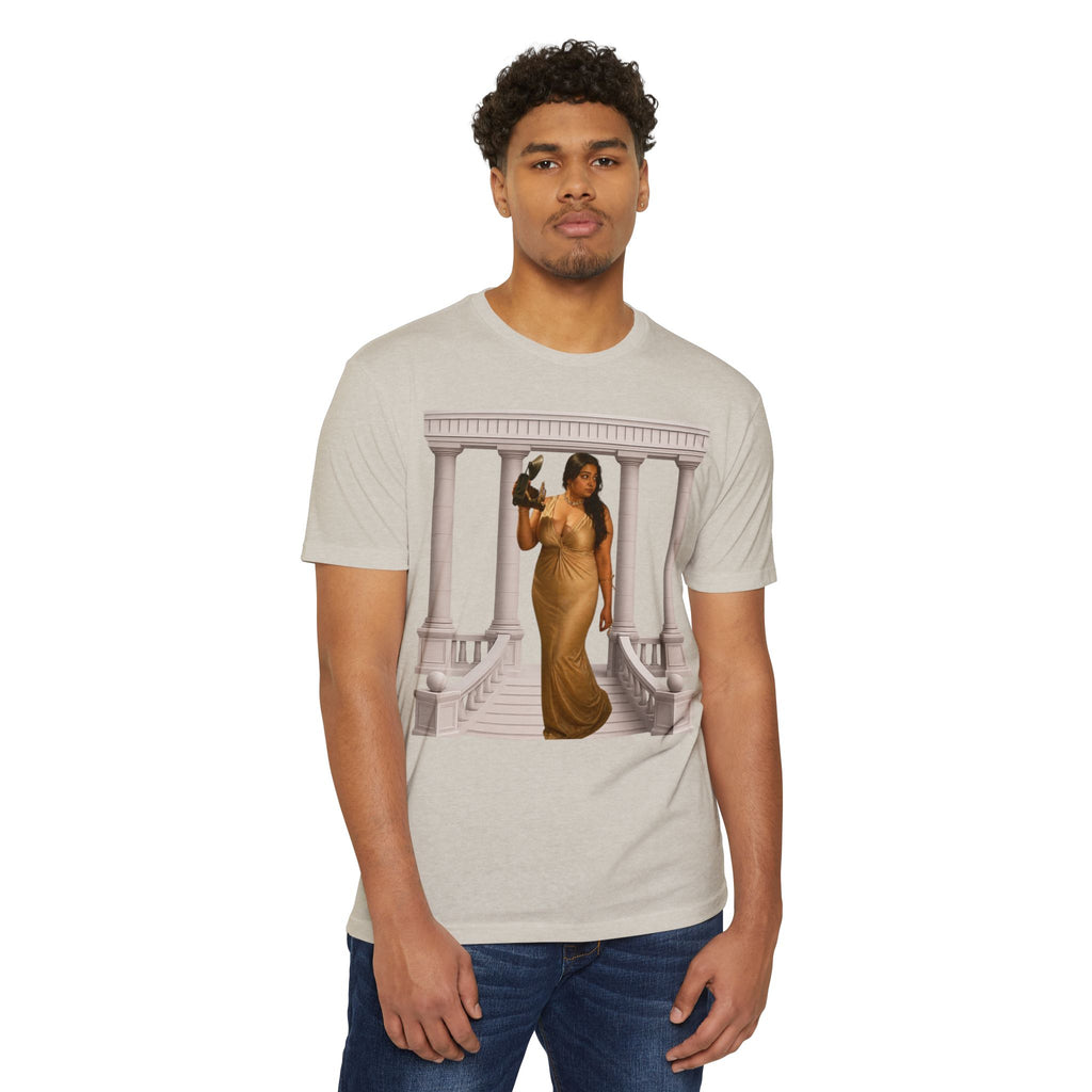 Greek Goddess Illustration T‑Shirt — "We Will Behome" Inspirational Tee