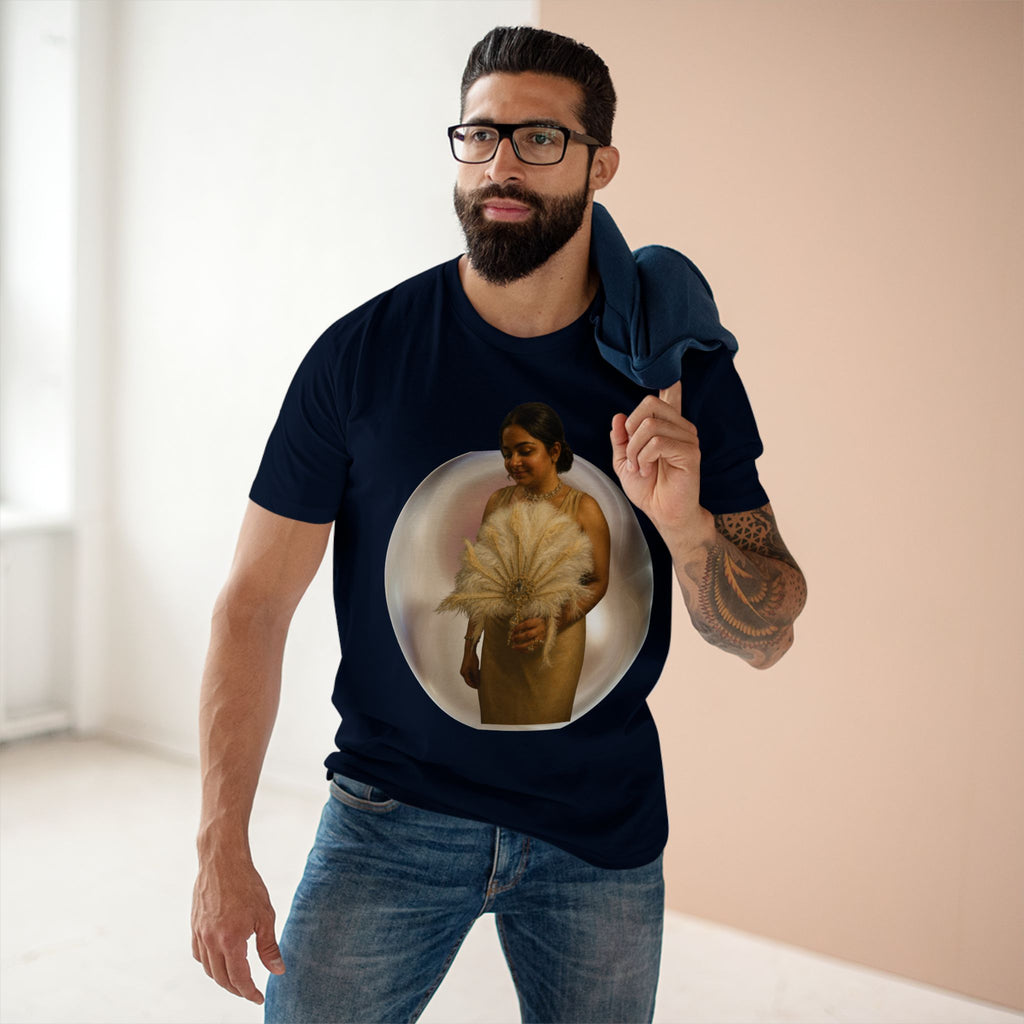 T‑Shirt — Vintage Portrait Bubble with 'We Will Become' Script