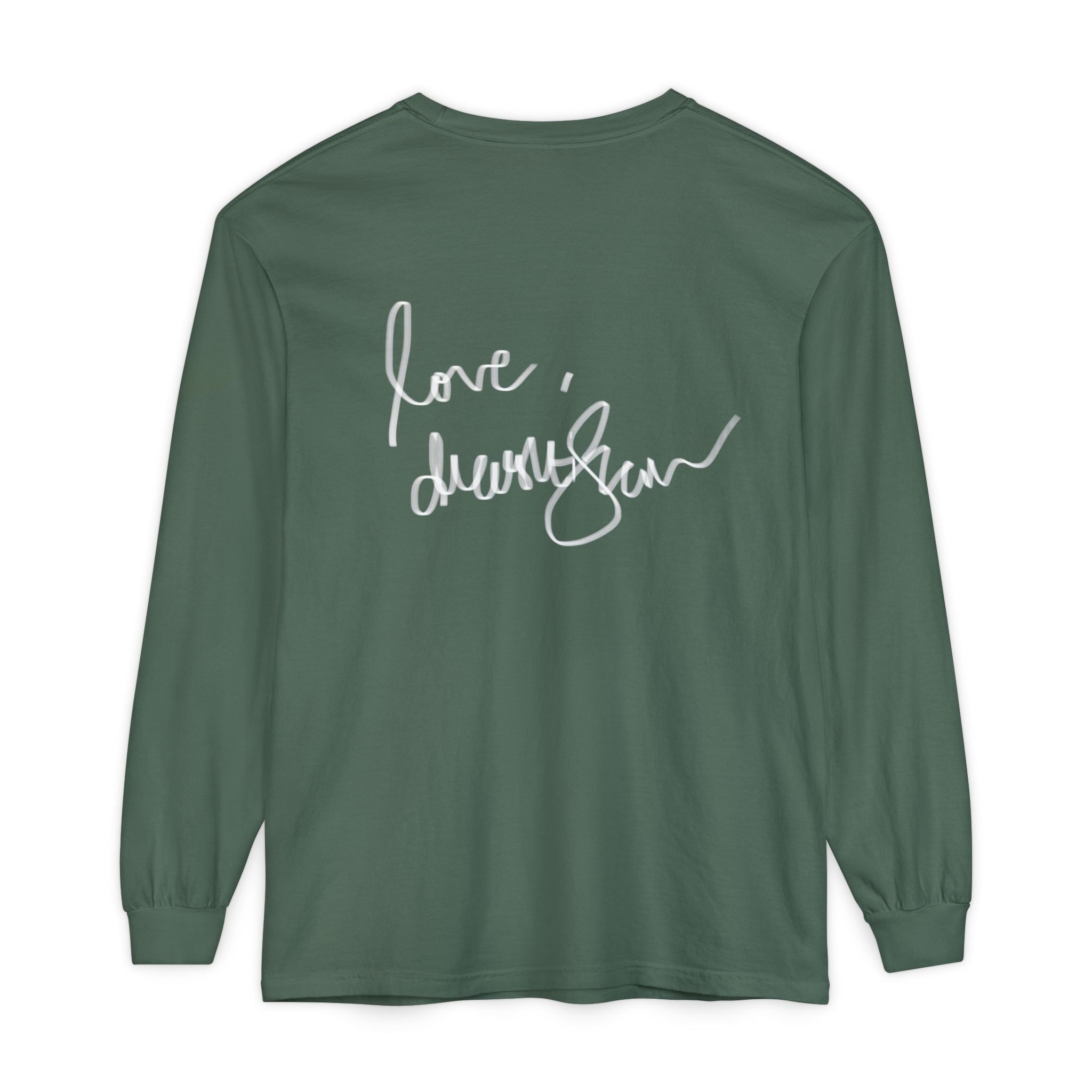 We Will Be Home Long Sleeve Tee — Floral Vintage Portrait Graphic