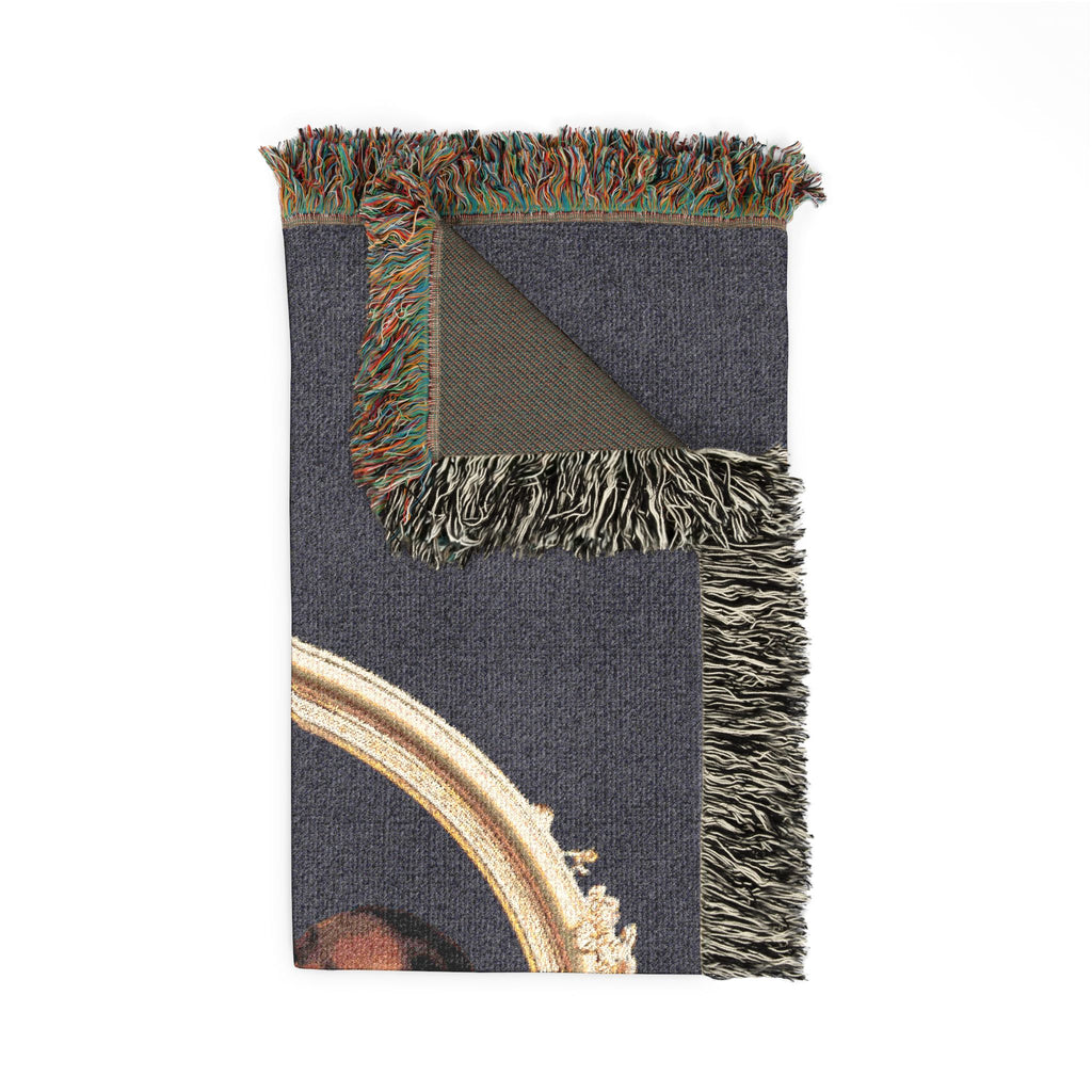 Woven Blanket — Vintage Portrait Framed Art Throw