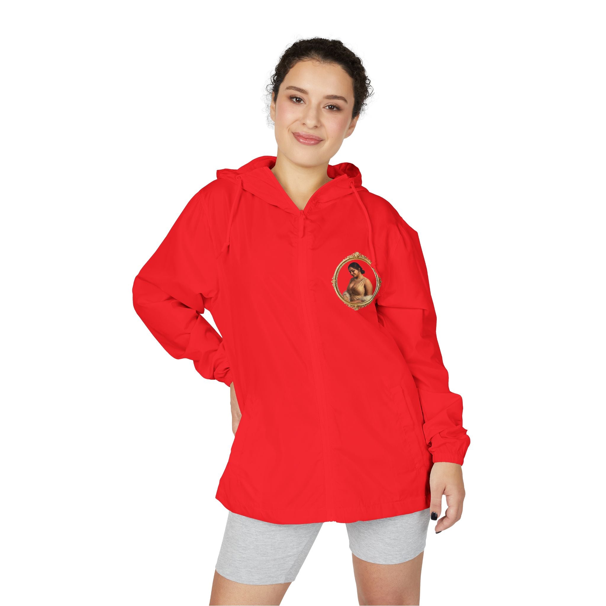 Windbreaker Jacket — Vintage Portrait Frame Design