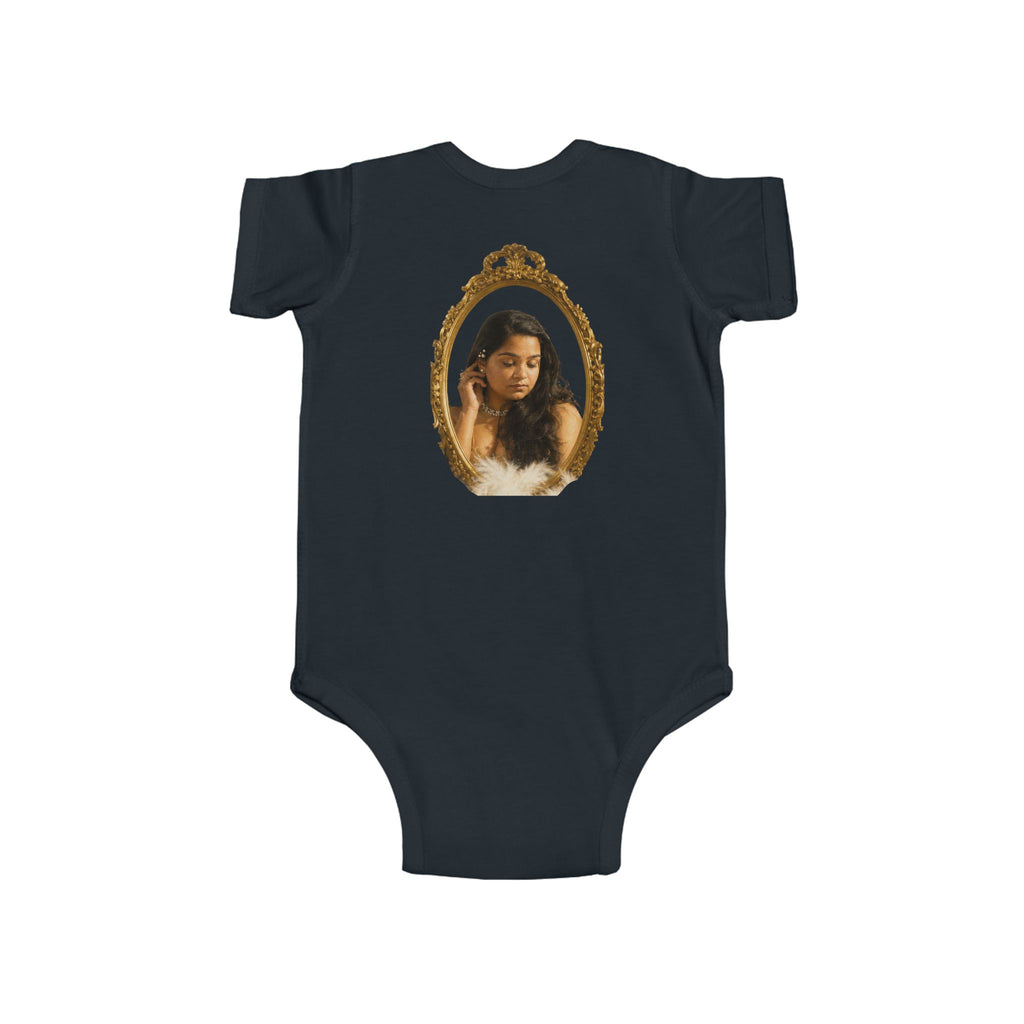Infant Bodysuit with Vintage Gold Frame Portrait