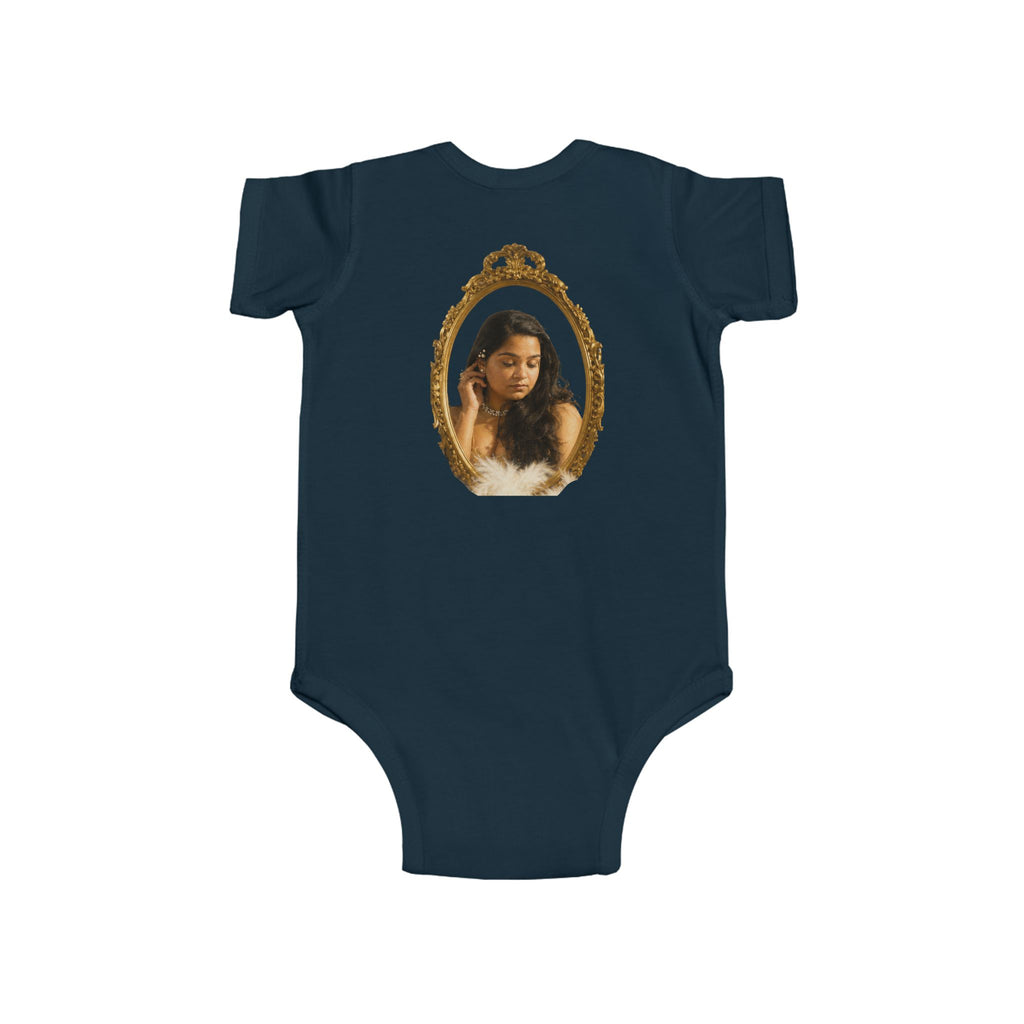 Infant Bodysuit with Vintage Gold Frame Portrait