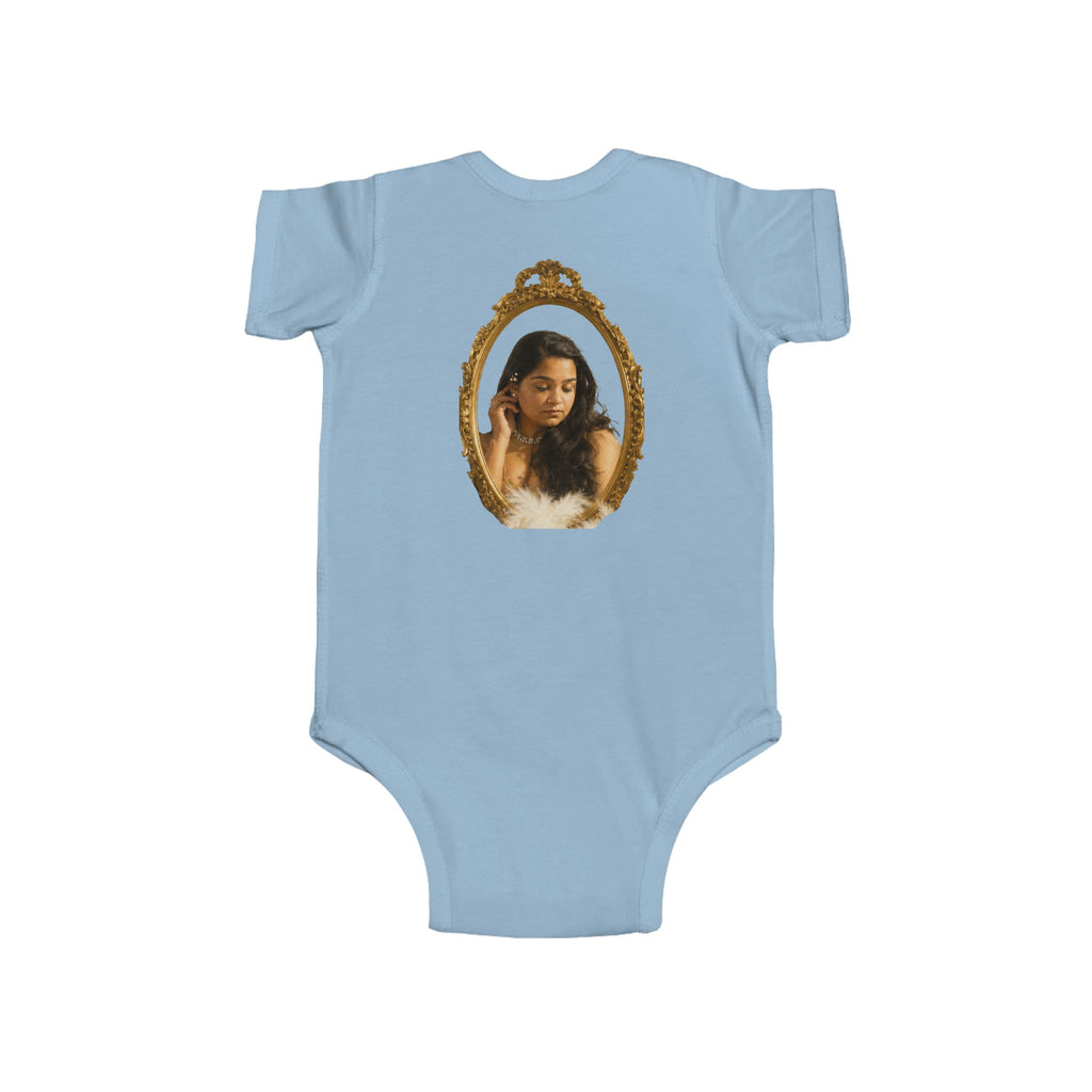 Infant Bodysuit with Vintage Gold Frame Portrait