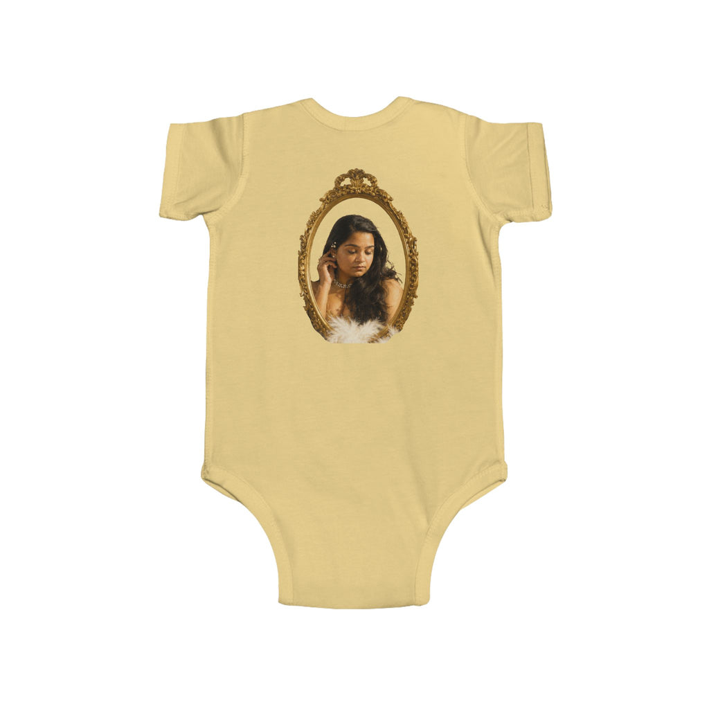 Infant Bodysuit with Vintage Gold Frame Portrait