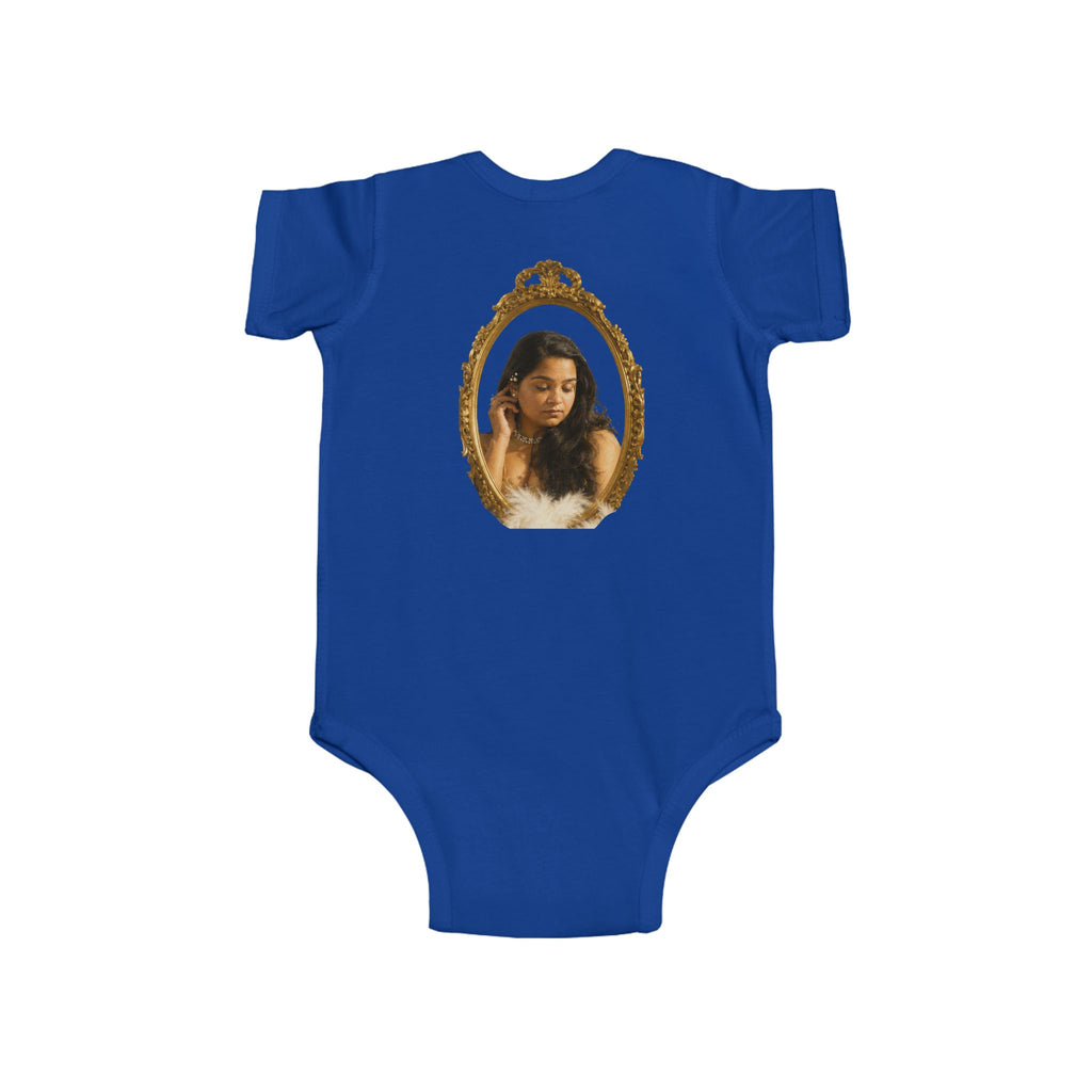 Infant Bodysuit with Vintage Gold Frame Portrait