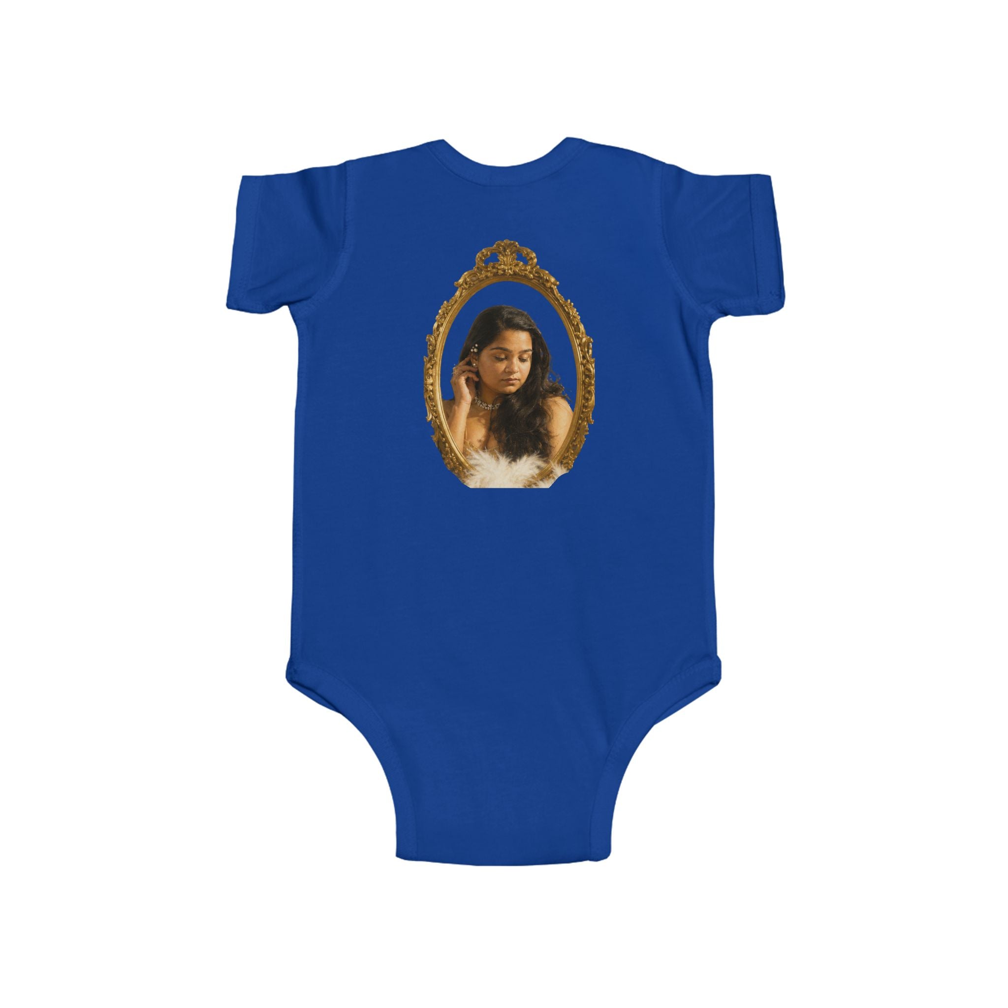 Infant Bodysuit with Vintage Gold Frame Portrait