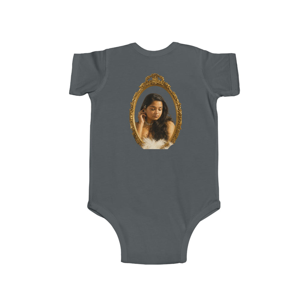 Infant Bodysuit with Vintage Gold Frame Portrait