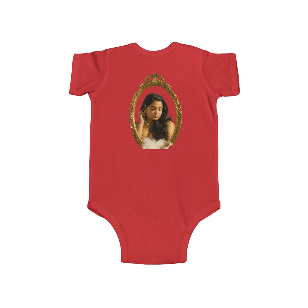 Infant Bodysuit with Vintage Gold Frame Portrait