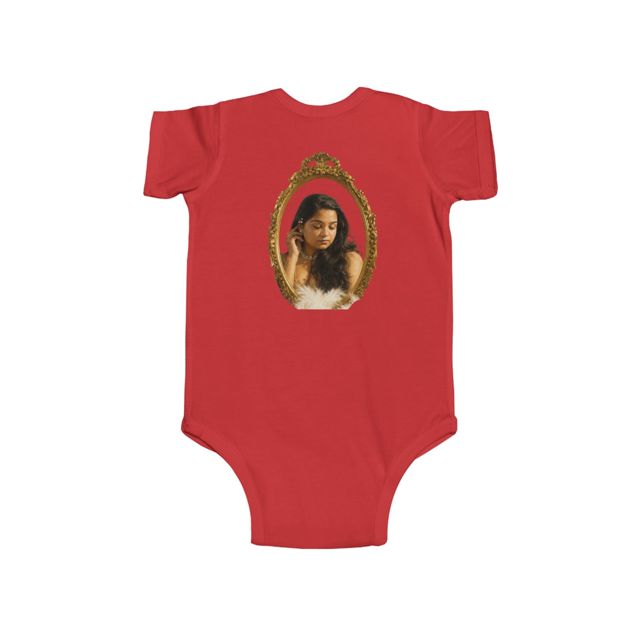 Infant Bodysuit with Vintage Gold Frame Portrait