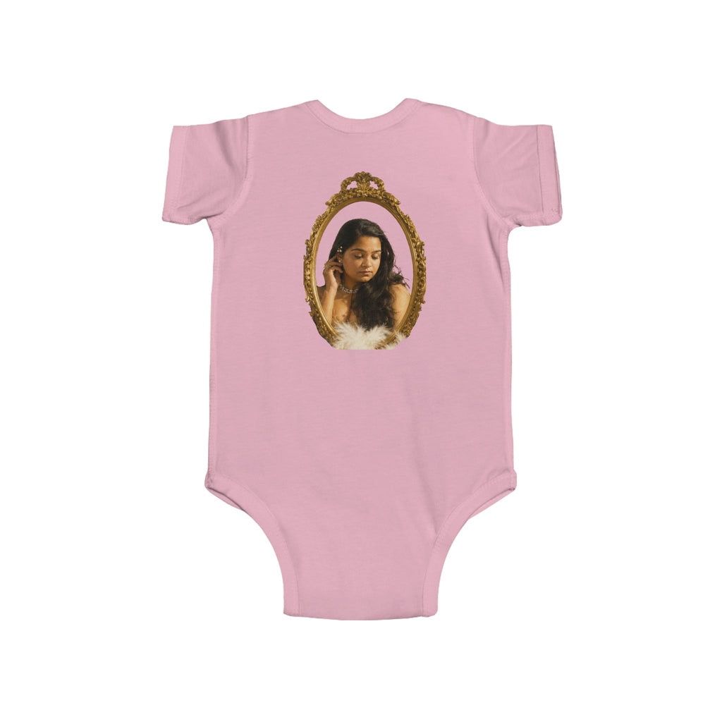 Infant Bodysuit with Vintage Gold Frame Portrait