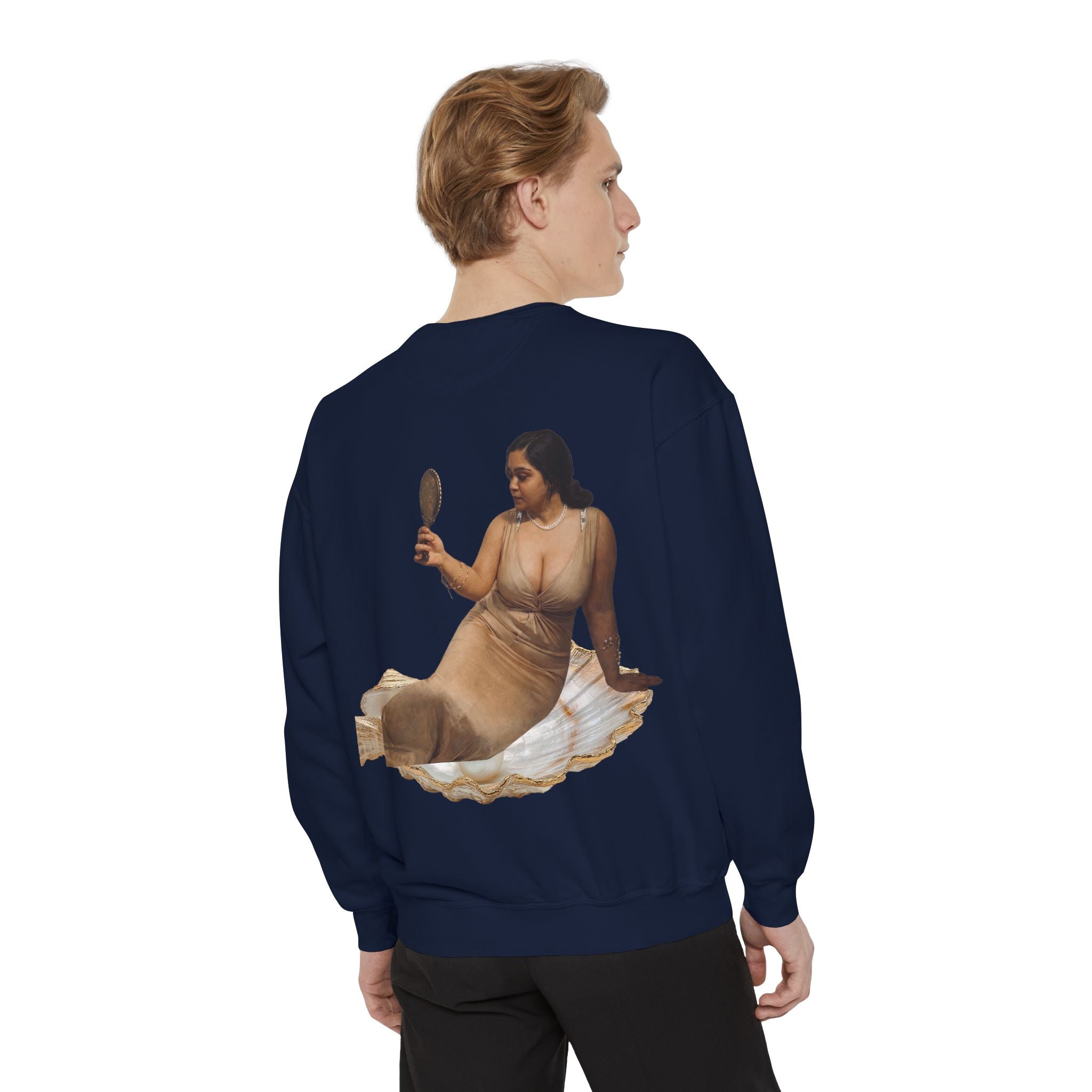 Sweatshirt — Vintage Muse Art Portrait Pullover