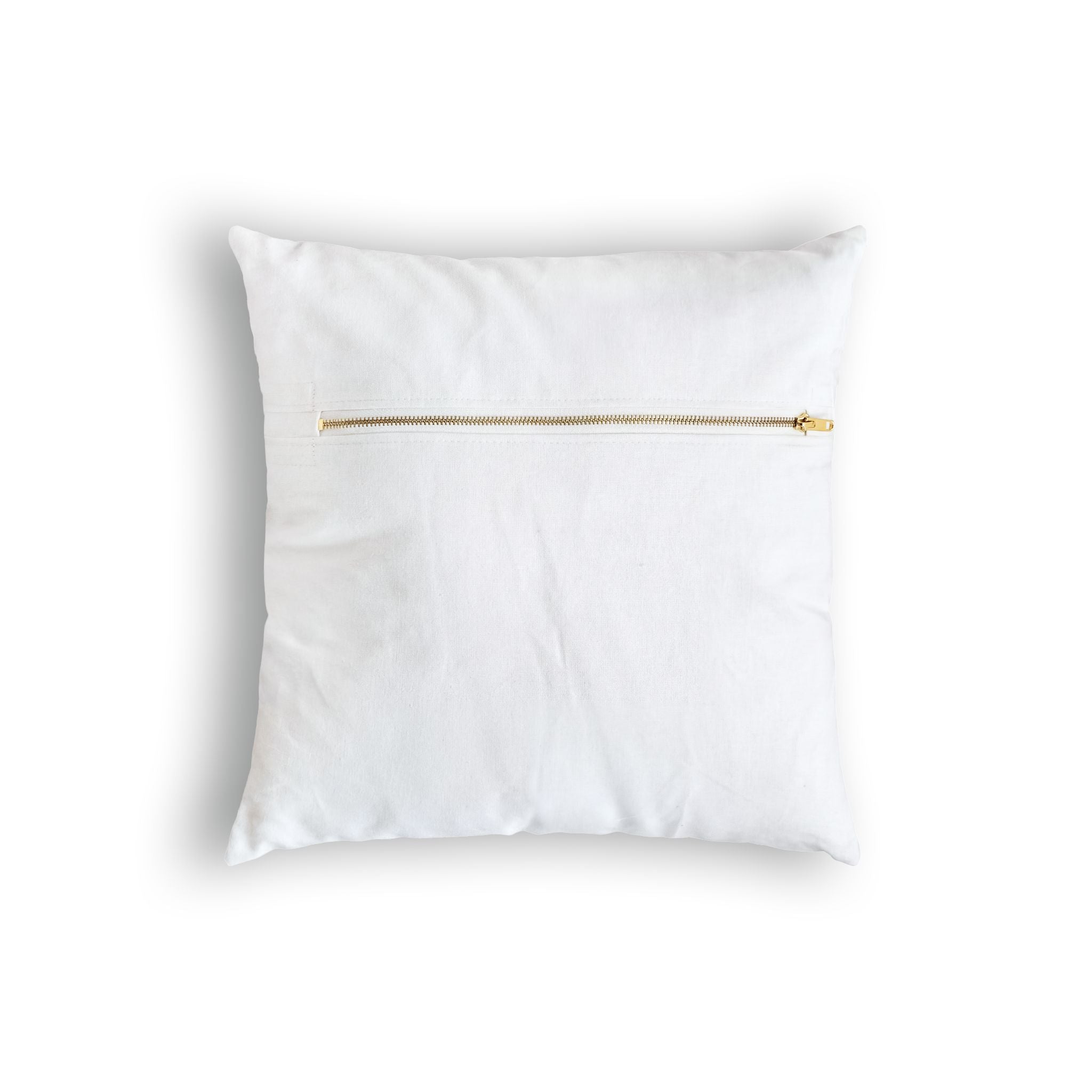 Velvet Lotus Decorative Pillow — Navy & Gold Floral Accent