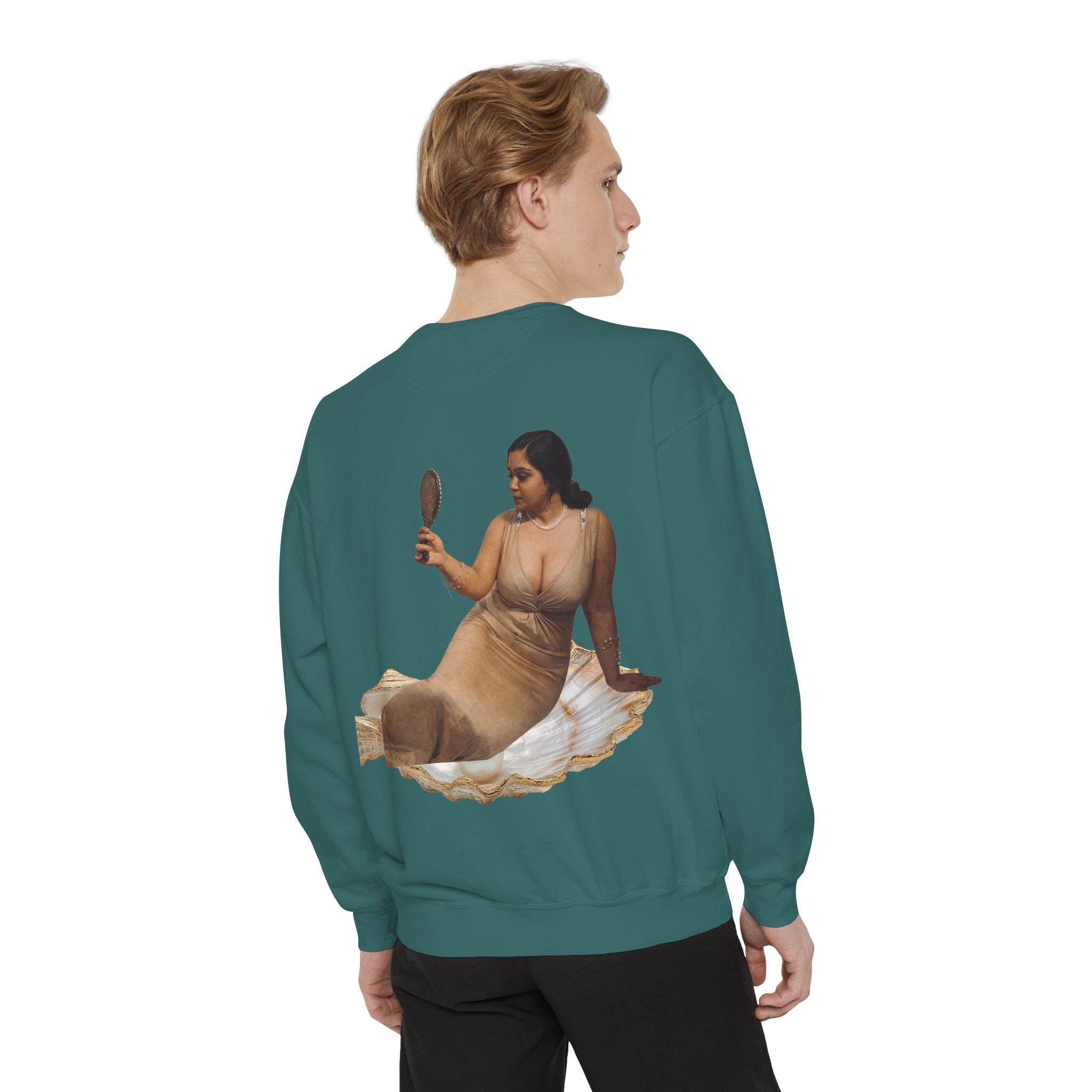 Sweatshirt — Vintage Muse Art Portrait Pullover