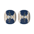 Pearl & Navy Floral AirPods Max Case — Elegant Protective Headphone Covers