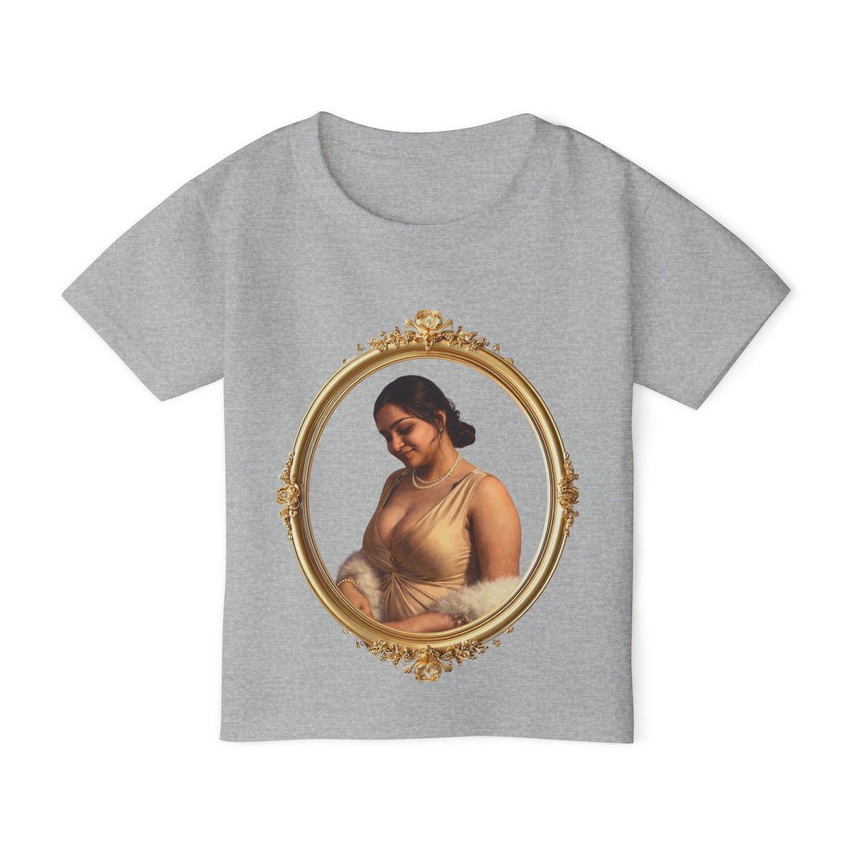 Drashti T-Shirt for Toddlers — Framed Vintage Portrait Print