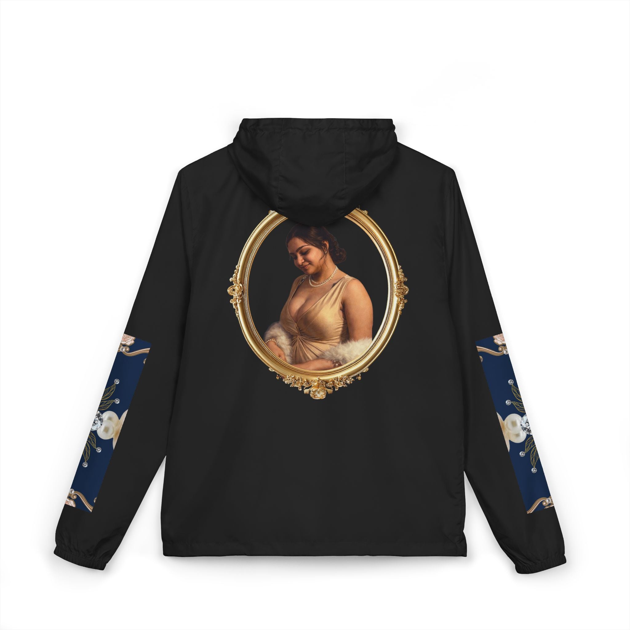 Windbreaker Jacket — Vintage Portrait Frame Design