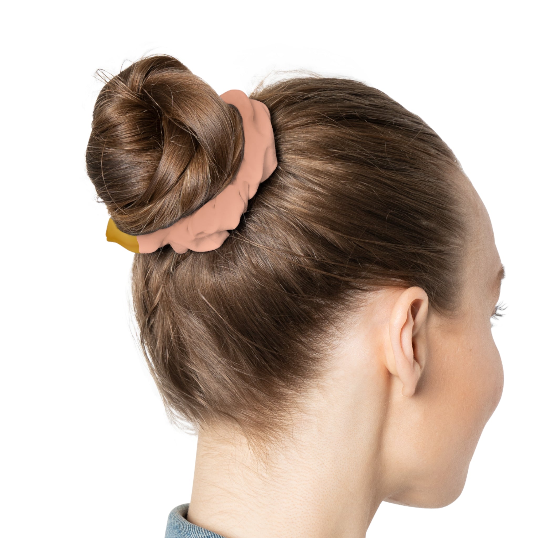 Ombre Rose Gradient Scrunchie — Soft Pink Hair Accessory