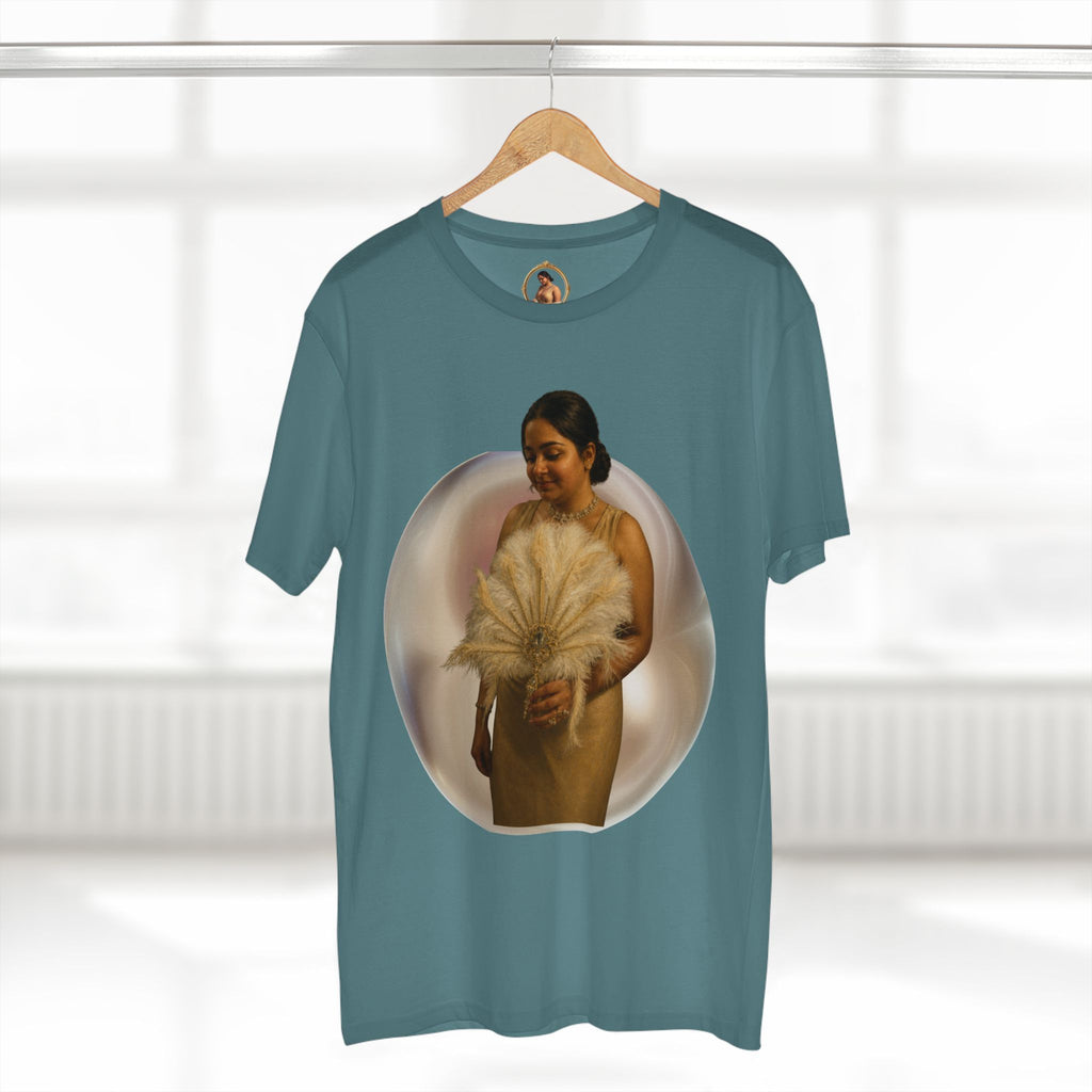 T‑Shirt — Vintage Portrait Bubble with 'We Will Become' Script