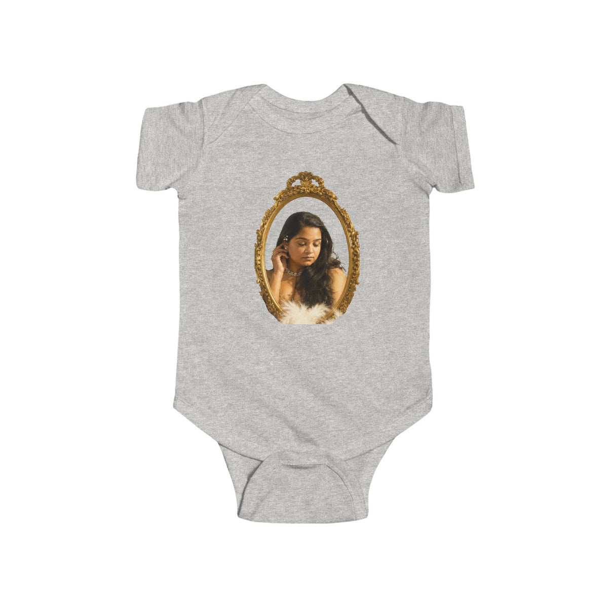 WWBH Bodysuit with Vintage Gold Frame Portrait for Toddlers