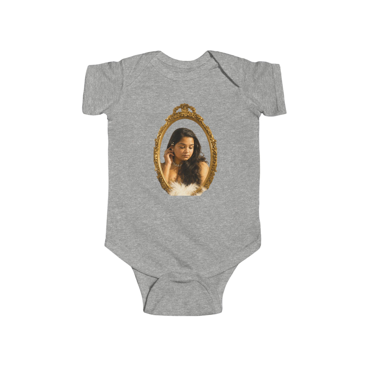 WWBH Bodysuit with Vintage Gold Frame Portrait for Toddlers