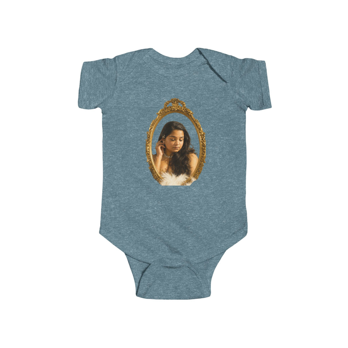 WWBH Bodysuit with Vintage Gold Frame Portrait for Toddlers