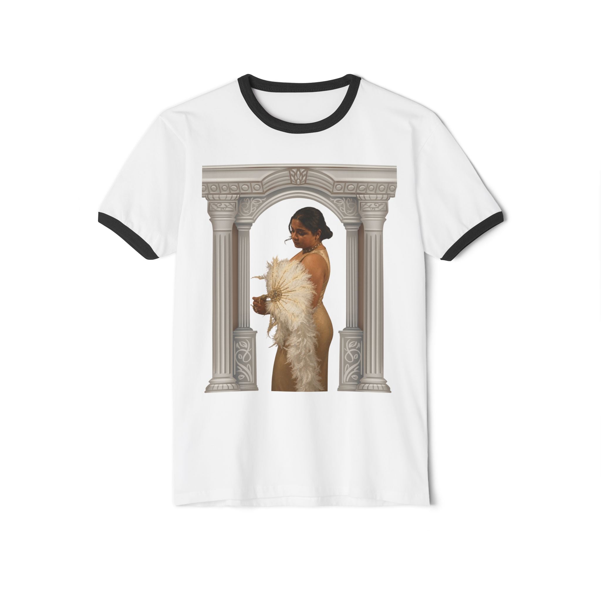 Vintage Glam Ringer Tee — "love, drashti shah" Signature Back