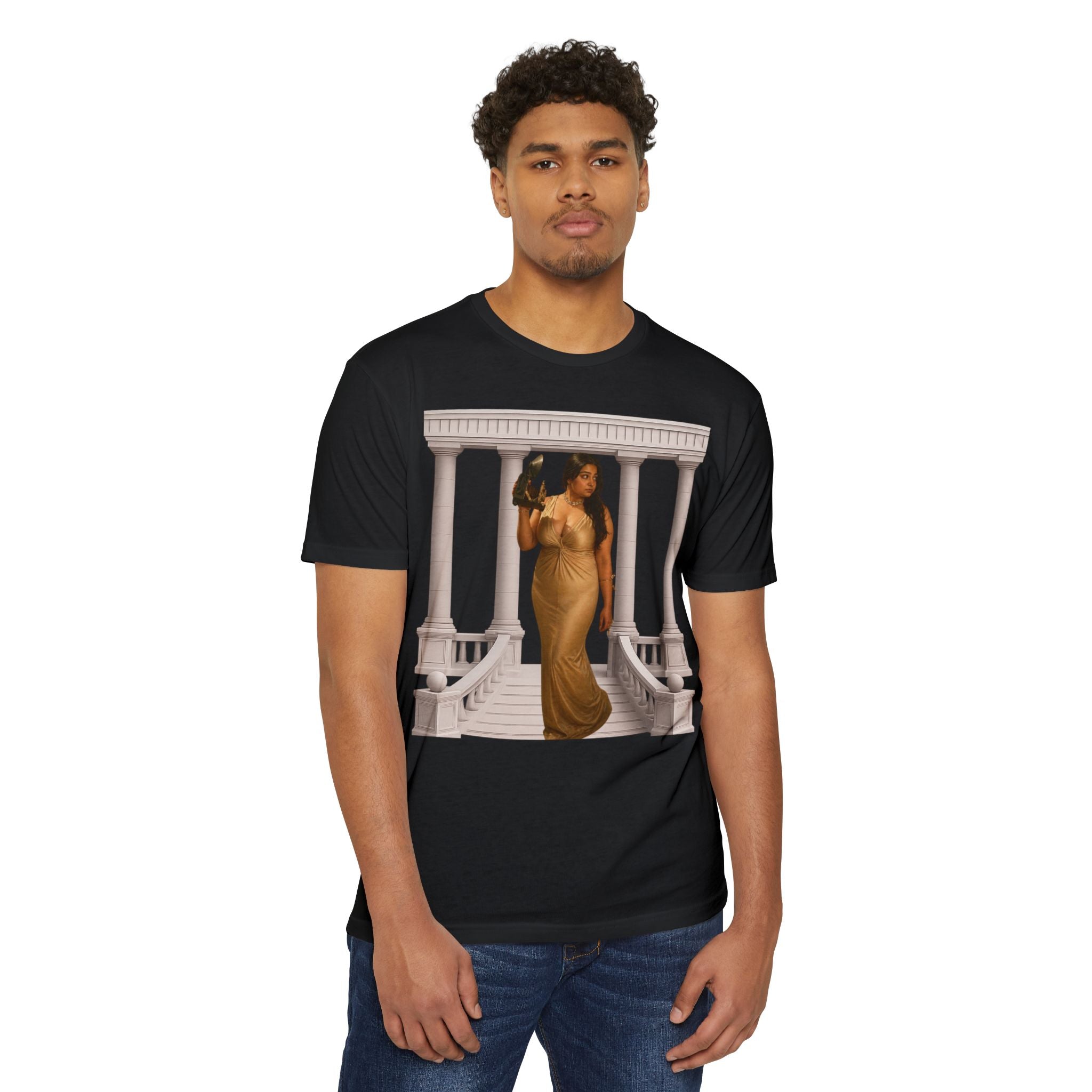 Greek Goddess Illustration T‑Shirt — "We Will Behome" Inspirational Tee
