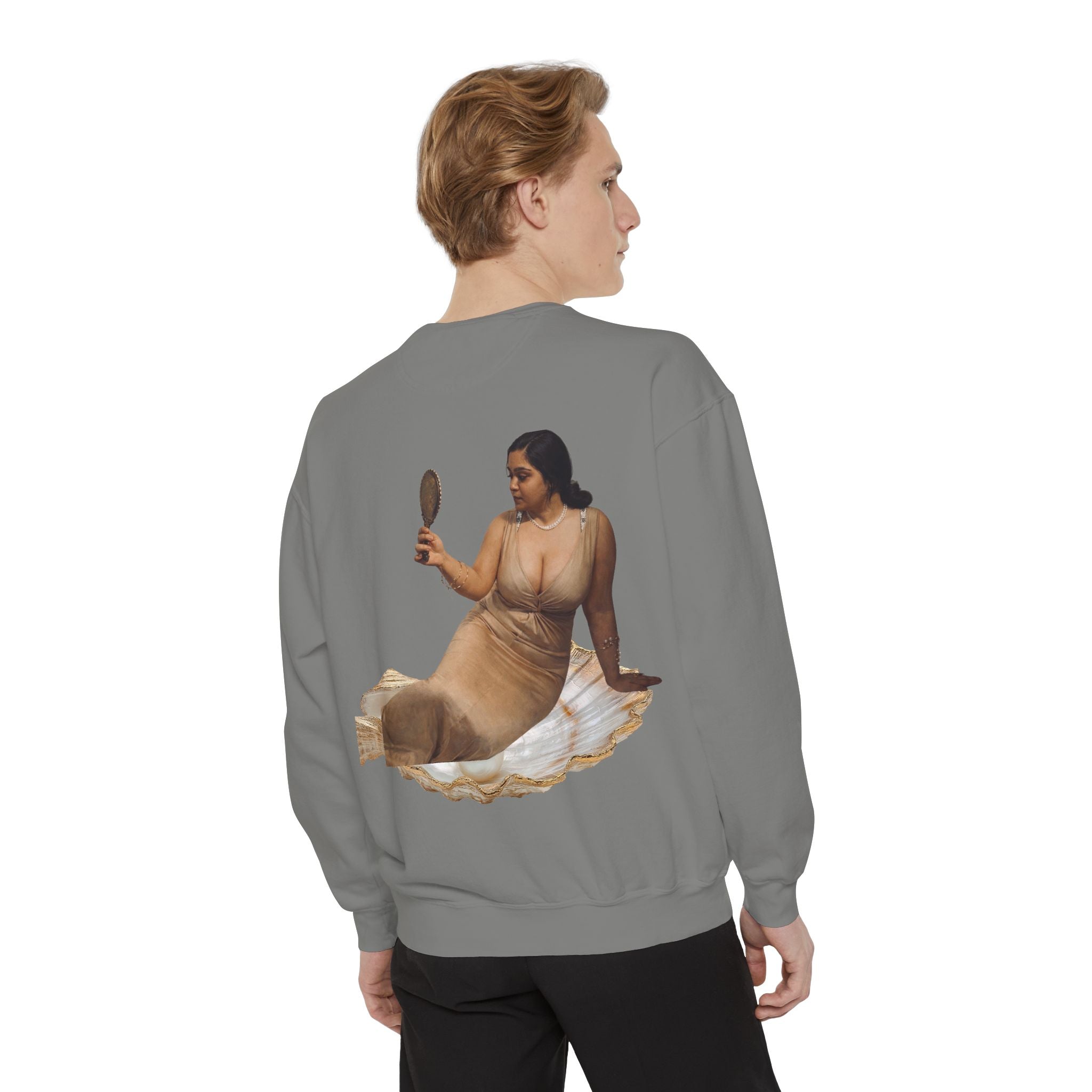 Sweatshirt — Vintage Muse Art Portrait Pullover